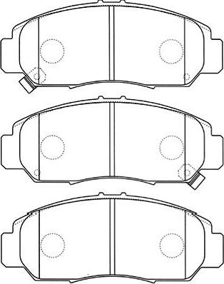 Kavo Parts BP-2044 - Гальмівні колодки, дискові гальма avtolavka.club