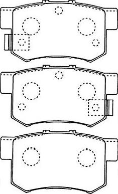 Kavo Parts BP-2043 - Гальмівні колодки, дискові гальма avtolavka.club