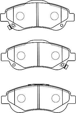 Kavo Parts BP-2054 - Гальмівні колодки, дискові гальма avtolavka.club