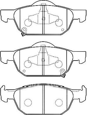 Kavo Parts BP-2056 - Гальмівні колодки, дискові гальма avtolavka.club