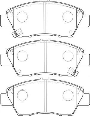 Kavo Parts BP-2058 - Гальмівні колодки, дискові гальма avtolavka.club