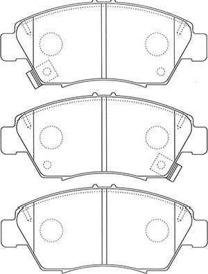 Kavo Parts BP-2061 - Гальмівні колодки, дискові гальма avtolavka.club