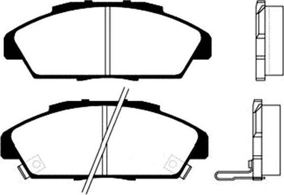 BETTAPARTS BDP3110 - Гальмівні колодки, дискові гальма avtolavka.club