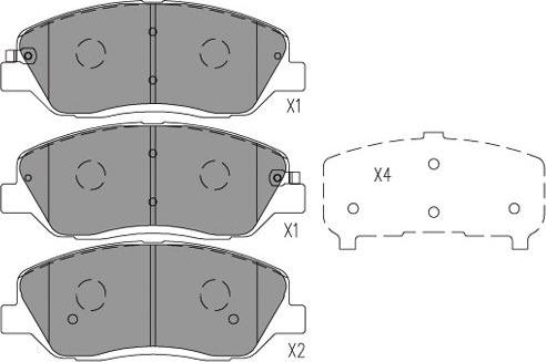 Kavo Parts BP-7507 - Гальмівні колодки, дискові гальма avtolavka.club