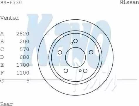 Kavo Parts BR-6730 - Гальмівний диск avtolavka.club