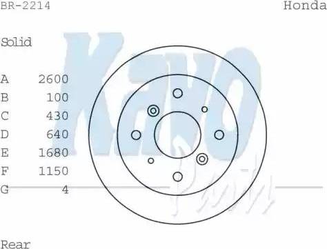 Kavo Parts BR-2214 - Гальмівний диск avtolavka.club