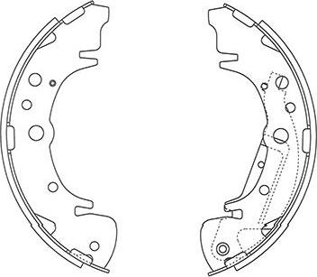 Kavo Parts BS-4407 - Комплект гальм, барабанний механізм avtolavka.club