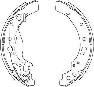 Kavo Parts BS-5434 - Комплект гальм, барабанний механізм avtolavka.club