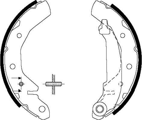 Kavo Parts BS-1401 - Комплект гальм, барабанний механізм avtolavka.club