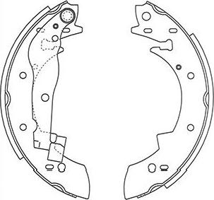 Kavo Parts BS-8928 - Комплект гальм, барабанний механізм avtolavka.club