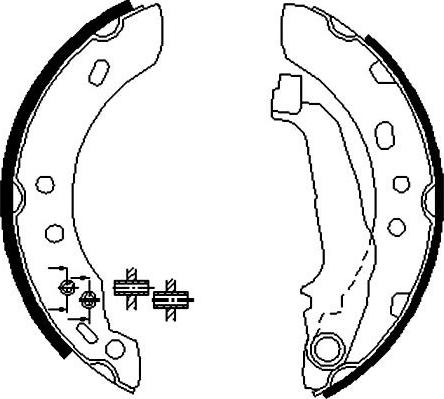 Kavo Parts BS-7414 - Комплект гальм, барабанний механізм avtolavka.club