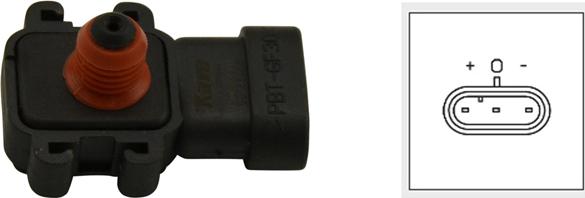 Kavo Parts EMS-5501 - Датчик, тиск у впускний трубі avtolavka.club