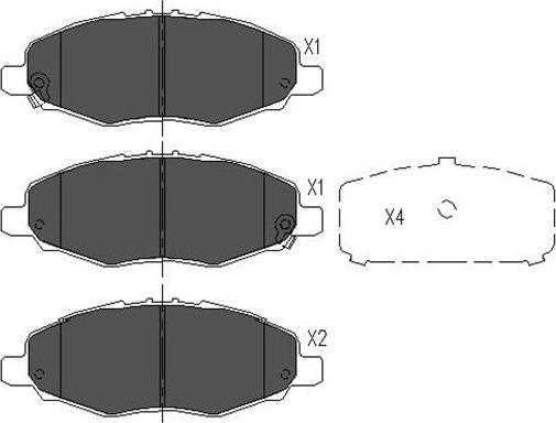 Kavo Parts KBP-9093 - Гальмівні колодки, дискові гальма avtolavka.club