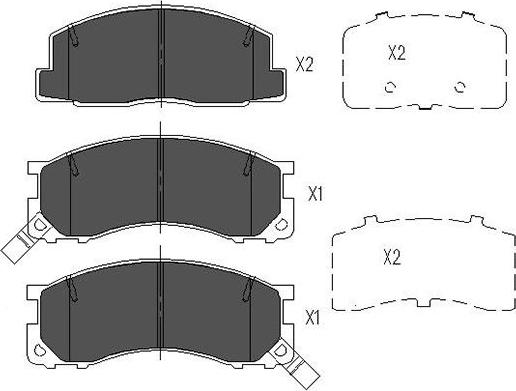 Kavo Parts KBP-9040 - Гальмівні колодки, дискові гальма avtolavka.club