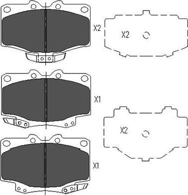 Kavo Parts KBP-9048 - Гальмівні колодки, дискові гальма avtolavka.club