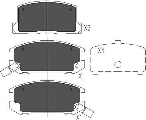 Kavo Parts KBP-9057 - Гальмівні колодки, дискові гальма avtolavka.club