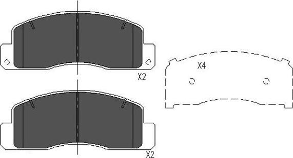 Kavo Parts KBP-9067 - Гальмівні колодки, дискові гальма avtolavka.club