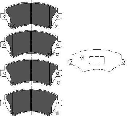 Kavo Parts KBP-9012 - Гальмівні колодки, дискові гальма avtolavka.club