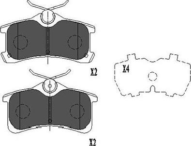 Kavo Parts KBP-9017 - Гальмівні колодки, дискові гальма avtolavka.club