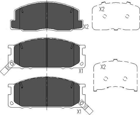 Kavo Parts KBP-9084 - Гальмівні колодки, дискові гальма avtolavka.club