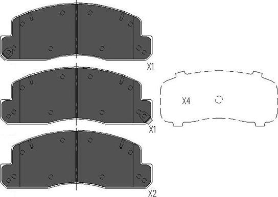 Kavo Parts KBP-9088 - Гальмівні колодки, дискові гальма avtolavka.club