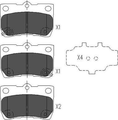 Kavo Parts KBP-9083 - Гальмівні колодки, дискові гальма avtolavka.club