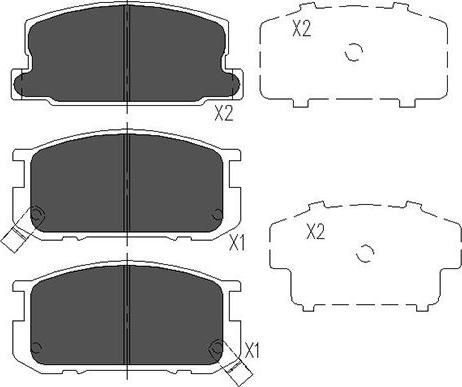 Kavo Parts KBP-9035 - Гальмівні колодки, дискові гальма avtolavka.club