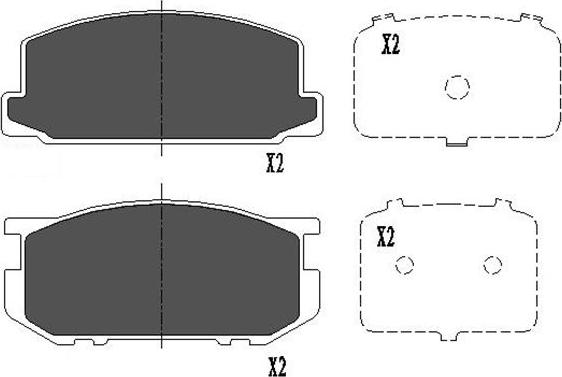 Kavo Parts KBP-9030 - Гальмівні колодки, дискові гальма avtolavka.club