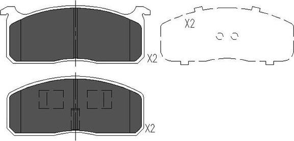 Kavo Parts KBP-9029 - Гальмівні колодки, дискові гальма avtolavka.club