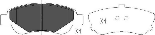 Kavo Parts KBP-9024 - Гальмівні колодки, дискові гальма avtolavka.club