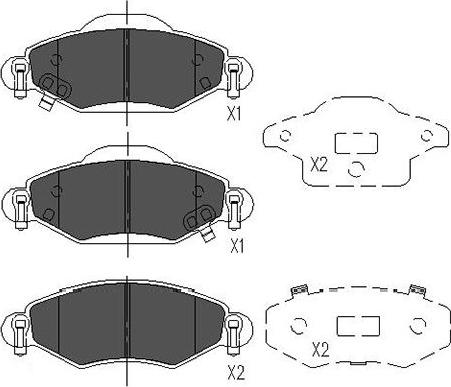 Kavo Parts KBP-9023 - Гальмівні колодки, дискові гальма avtolavka.club