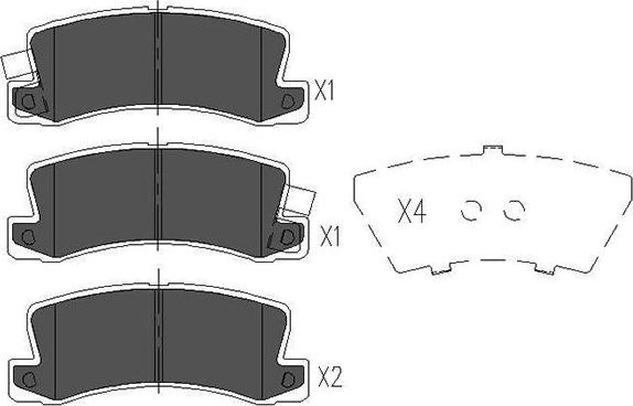 Kavo Parts KBP-9022 - Гальмівні колодки, дискові гальма avtolavka.club