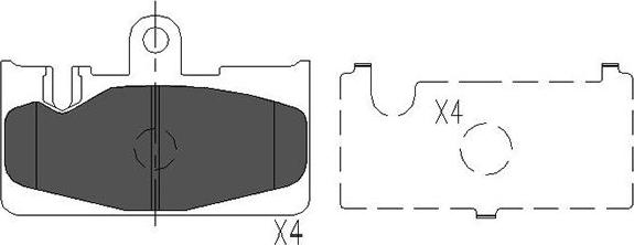 Kavo Parts KBP-9073 - Гальмівні колодки, дискові гальма avtolavka.club