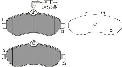 Kavo Parts KBP-9148 - Гальмівні колодки, дискові гальма avtolavka.club