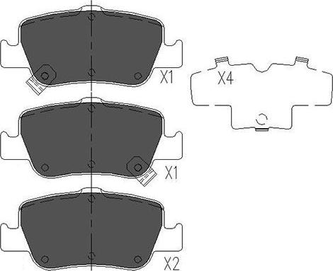 Kavo Parts KBP-9104 - Гальмівні колодки, дискові гальма avtolavka.club