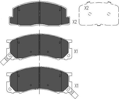 Kavo Parts KBP-9100 - Гальмівні колодки, дискові гальма avtolavka.club