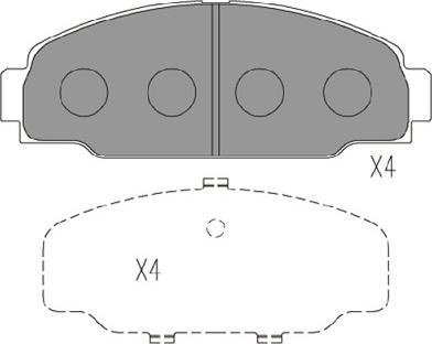 Kavo Parts KBP-9131 - Гальмівні колодки, дискові гальма avtolavka.club