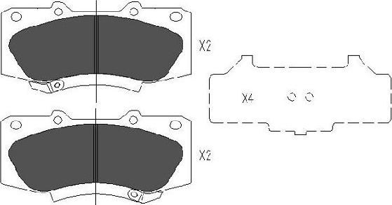 Kavo Parts KBP-9133 - Гальмівні колодки, дискові гальма avtolavka.club