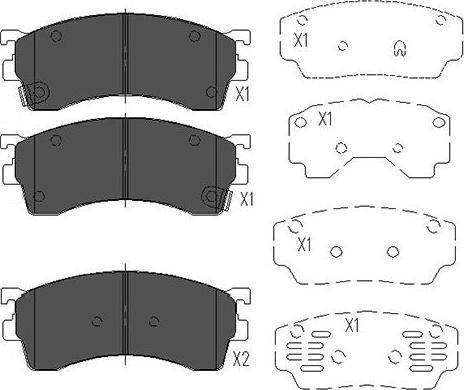 Kavo Parts KBP-4503 - Гальмівні колодки, дискові гальма avtolavka.club