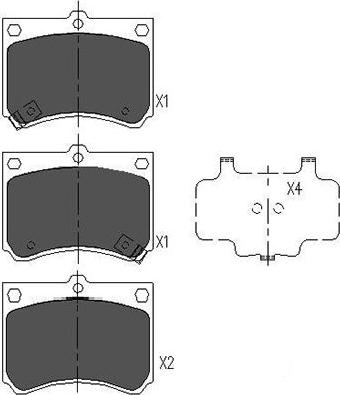 Kavo Parts KBP-4502 - Гальмівні колодки, дискові гальма avtolavka.club