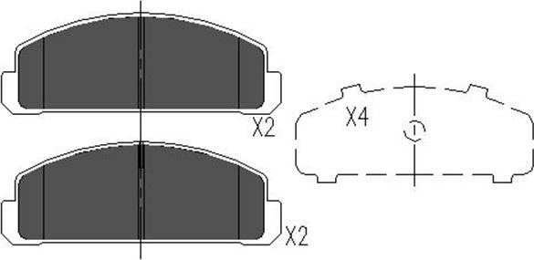 Kavo Parts KBP-4515 - Гальмівні колодки, дискові гальма avtolavka.club