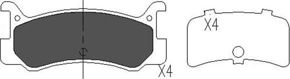 Kavo Parts KBP-4535 - Гальмівні колодки, дискові гальма avtolavka.club