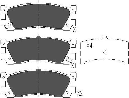 Kavo Parts KBP-4536 - Гальмівні колодки, дискові гальма avtolavka.club