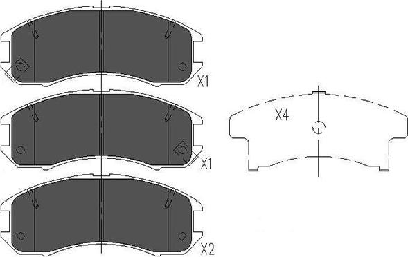 Kavo Parts KBP-4525 - Гальмівні колодки, дискові гальма avtolavka.club