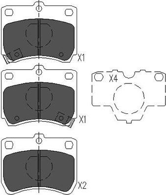 Kavo Parts KBP-4520 - Гальмівні колодки, дискові гальма avtolavka.club