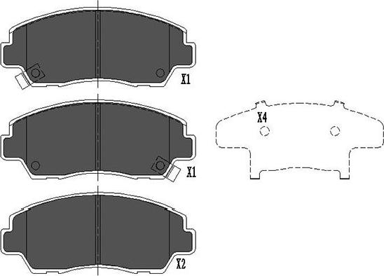 Kavo Parts KBP-4522 - Гальмівні колодки, дискові гальма avtolavka.club