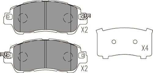 Kavo Parts KBP-4578 - Гальмівні колодки, дискові гальма avtolavka.club