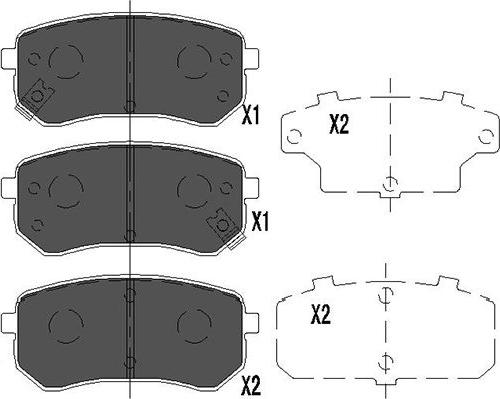 Kavo Parts KBP-4005 - Гальмівні колодки, дискові гальма avtolavka.club