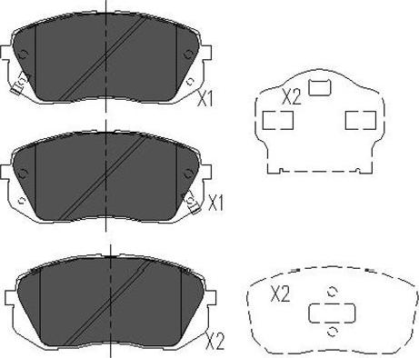 Kavo Parts KBP-4018 - Гальмівні колодки, дискові гальма avtolavka.club