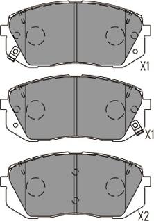 Kavo Parts KBP-4031 - Гальмівні колодки, дискові гальма avtolavka.club